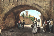 Itineraries in Rome: A paint of Tolomeu's Arch