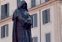 Itineraries in Rome: Giordano Bruno's statue