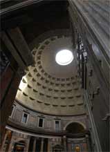 The hole on the Dome of the Pantheon