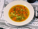 Roman recipes: vegetables soup;
