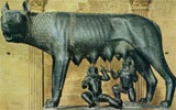 Art and Culture in Rome: The legendary she-wolf which fed Romolus and Remus