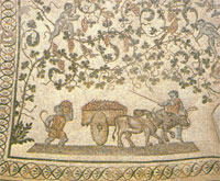 A roman mosaic concerning Economy
