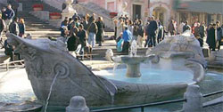 Fuentes de Roma: Barcaccia