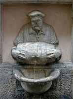 Fuentes de Roma: Fuente del mozo Facchino
